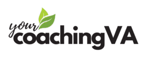 Your Coaching VA logo with leaf icon representing growth